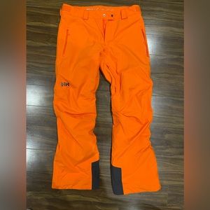 HELLY HANSEN Mens Large Orange Snowpants
